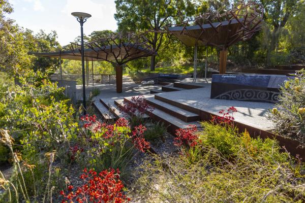 Botanic Terraces and Pavilion is a cascading venue nestled in the WA Botanic Garden