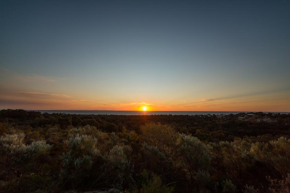 Bold Park boasts spectacular views. View of the ocean from Bold Park.