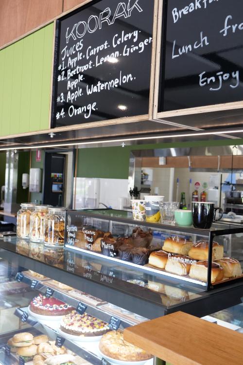 Koorak Cafe Food cabinets in Koorak Cafe.